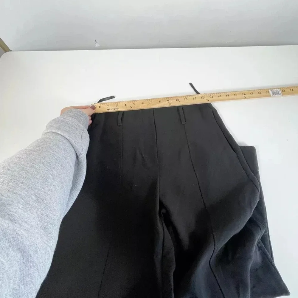 Le Sarte Del Sole Black Dress Pants Wide Leg‎ Trouser 42 High Rise Formal NEW